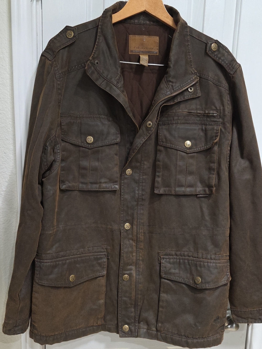 Legendary Whitetails Men's Brown Military-Style Field Jacket - Suze L